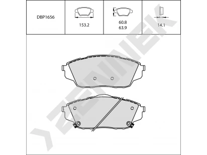Brake pads DBP1656