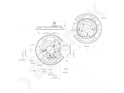 Brake disk protector DCD0579
