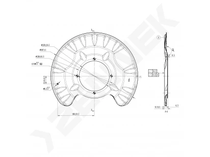 Brake disk protector DCD0577
