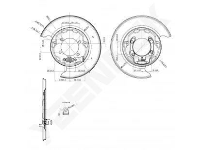 Brake disk protector DCD0576