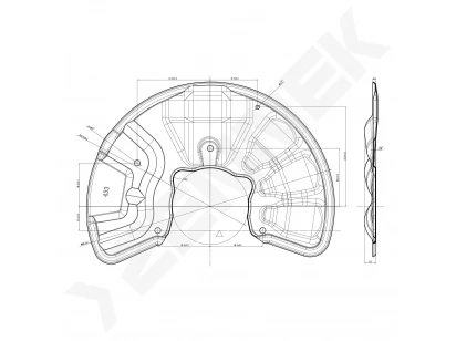 Brake disk protector DCD0571