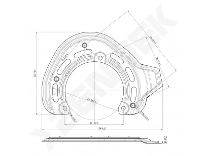 Brake disk protector DCD0570