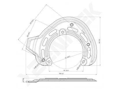Brake disk protector DCD0569