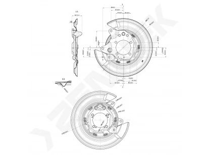 Brake disk protector DCD0567