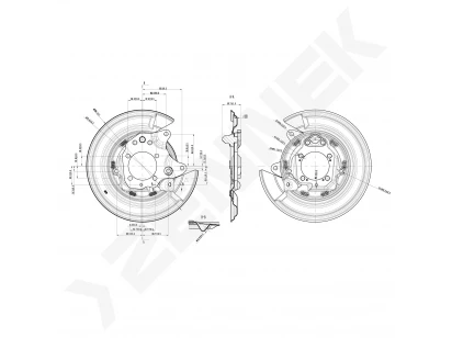 Brake disk protector DCD0566
