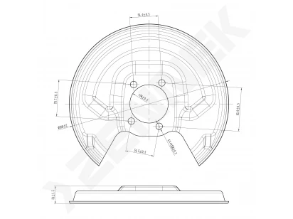 Brake disk protector DCD0561