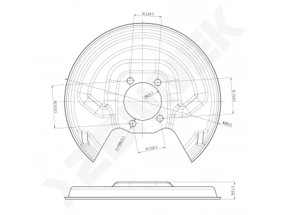 Brake disk protector DCD0560