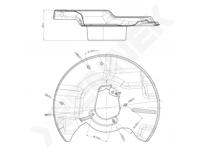 Brake disk protector DCD0556