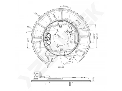 Brake disk protector DCD0550