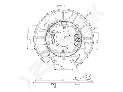 Brake disk protector DCD0549