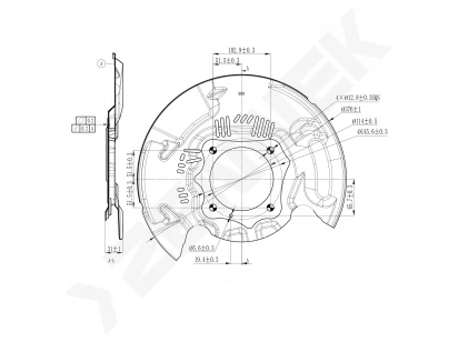 Brake disk protector DCD0547