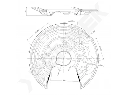 Brake disk protector DCD0546
