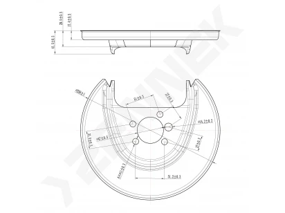 Brake disk protector DCD0545