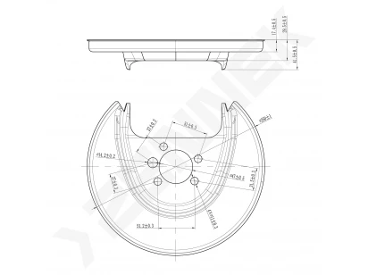 Brake disk protector DCD0544