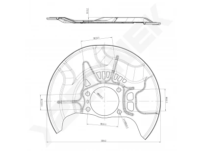 Brake disk protector DCD0543