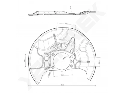 Brake disk protector DCD0542
