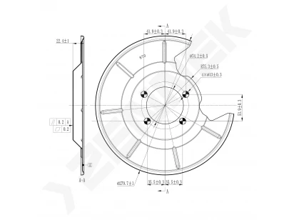 Brake disk protector DCD0531