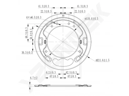 Brake disk protector DCD0529
