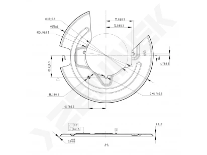 Brake disk protector DCD0528