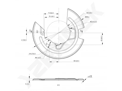 Brake disk protector DCD0527