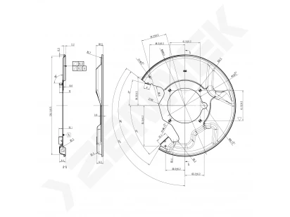 Brake disk protector DCD0526