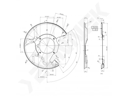 Brake disk protector DCD0525