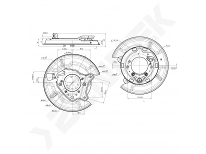 Brake disk protector DCD0522