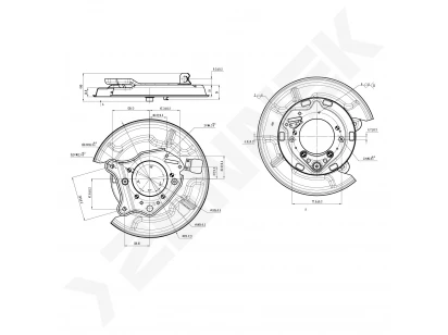 Brake disk protector DCD0521