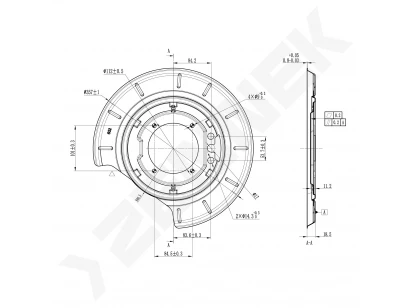 Brake disk protector DCD0520
