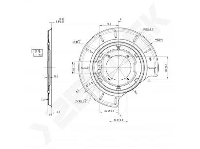 Brake disk protector DCD0519