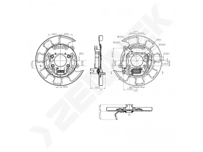 Brake disk protector DCD0516