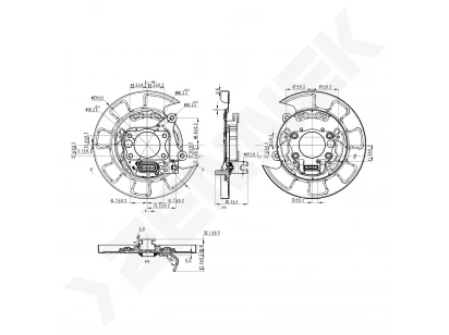 Brake disk protector DCD0515