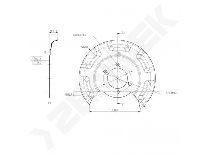 Brake disk protector DCD0503