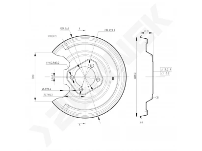 Brake disk protector DCD0501