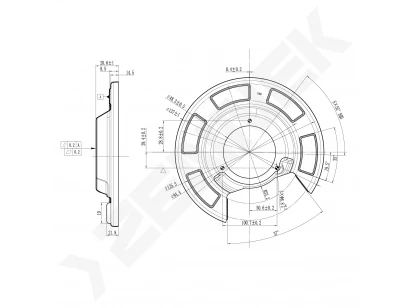 Brake disk protector DCD0500