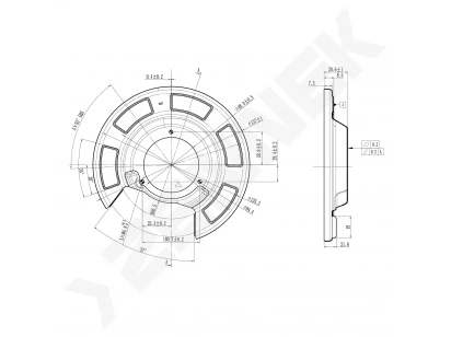 Brake disk protector DCD0499