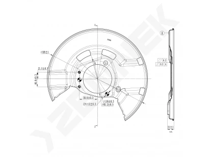 Brake disk protector DCD0495