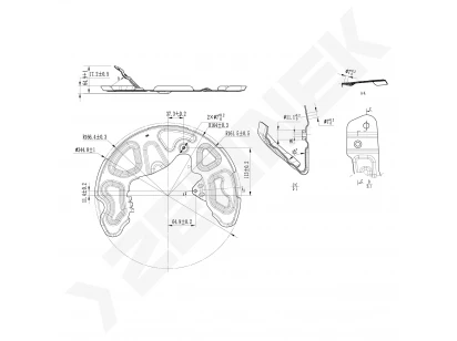 Brake disk protector DCD0493