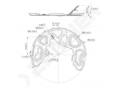 Brake disk protector DCD0492