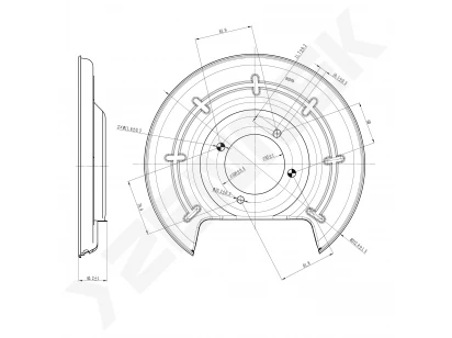 Brake disk protector DCD0491