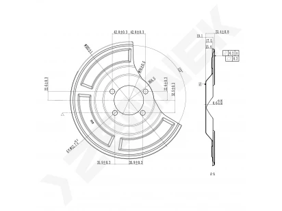 Brake disk protector DCD0479