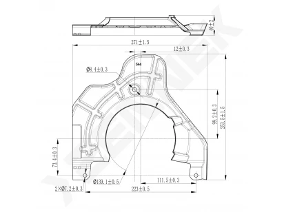 Brake disk protector DCD0478