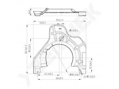 Brake disk protector DCD0477
