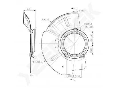 Brake disk protector DCD0473