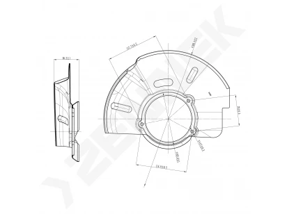 Brake disk protector DCD0472