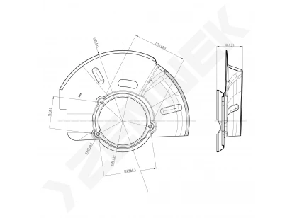 Brake disk protector DCD0471