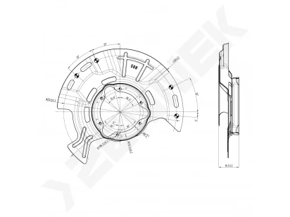 Brake disk protector DCD0468