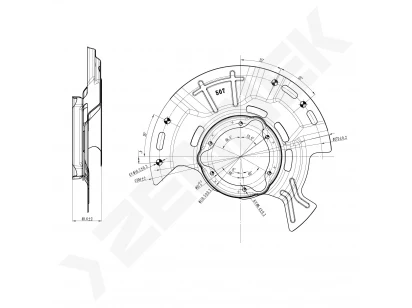 Brake disk protector DCD0467