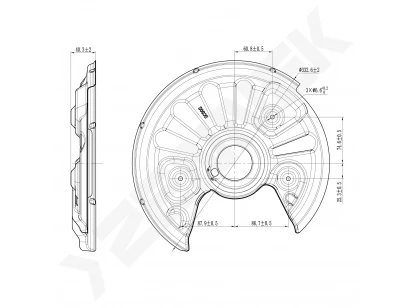 Brake disk protector DCD0464