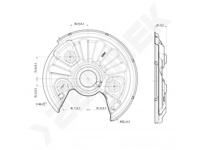 Brake disk protector DCD0463